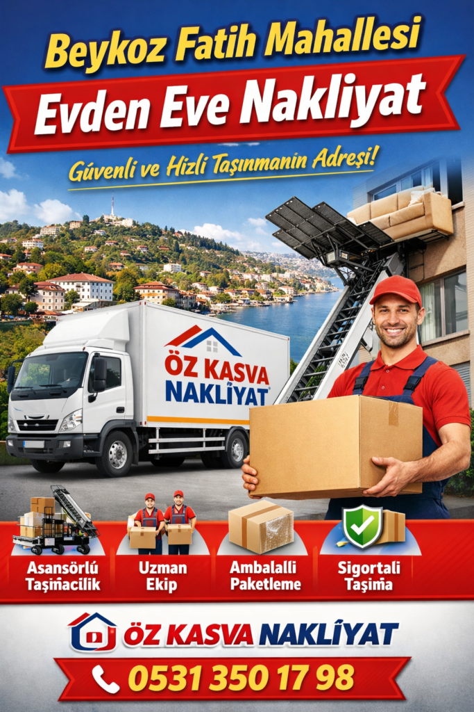 SEO Meta Açıklaması: Beykoz Fatih Mahallesi evden eve nakliyat hizmeti ile güvenli, hızlı ve ekonomik taşınma sürecini keşfedin. Profesyonel ipuçları, fiyat bilgileri ve sıkça sorulan sorular bu rehberde!